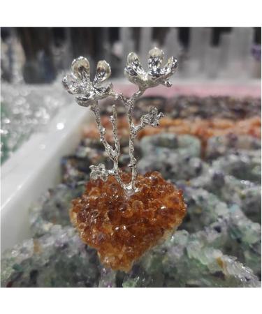 Natural Crystal Rough 1pcs Natural Green Fluorite Quartz Crystal Cluser Rough Quartz Point Stone Specimen Orange Stones Stone Mineral Specimen - Buy Online on GoSupps.com