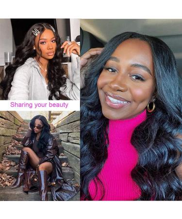 18 U Part Body Wave Human Hair Wig for Black Women - Brazilian U Part Glueless Half Wig 18 Inch - Buy Online on GoSupps.com