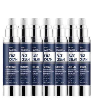 Cr me hydratante visage 6 en 1 pour homme anti- ge liftante et raffermissante r duit les rides et ridules limine les taches brunes soulage les poches sous les yeux nourrit en douceu (7PCS)