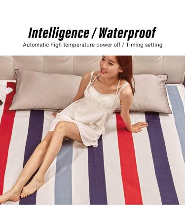 ZJchao Electric Blanket - Waterproof Double Control Intelligent Timer Fast Heating for Home Use | Quality Electrically Heated Throw Blanket - Buy Online on GoSupps.com