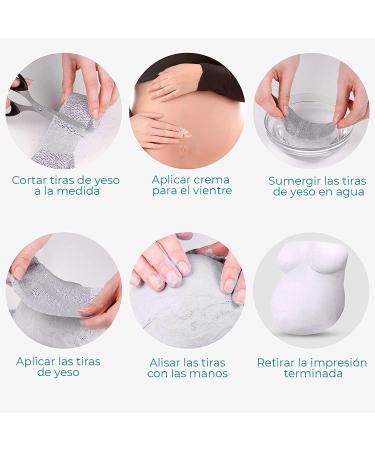 8 x Plaster Bandages for Crafts - 5 x 300 cm Plasterboard for Body Shapes & Pregnancy - White - Buy Online on GoSupps.com