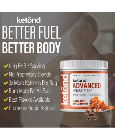 Ketond Caramel Macchiato Ketone Drink | BHB Blend for Rapid Weight Loss (15 Servings) - Buy Online on GoSupps.com