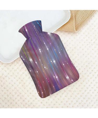 Color Glitter Hot Water Bottle with Plush Cover - Hand Warmer for Adults & Kids | 26.5x15.3cm - International Shipping Available - Buy Online on GoSupps.com
