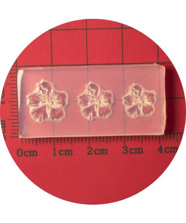 Awesomeonei Five Petal Flower Silicone Mold Nail Art Carving Mold Suitable for DIY Nail Art Decoration Supplies Nail Template Tool MO82