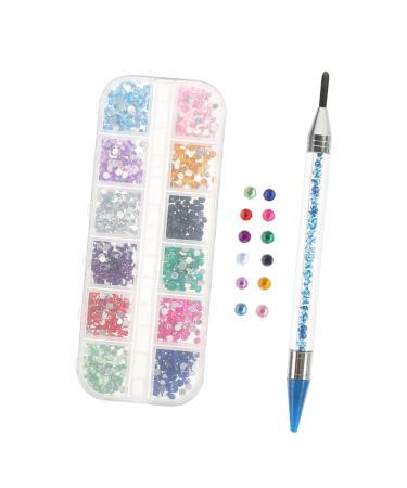 Housoutil 1 Set Dotting Tools Rhinestone for Nails Crystal Rhinestones Jewelry Kits Rhinestones Picker Flatback Rhinestones Blue Suit Color Beads Jewel Picker Gemstone Beads Charm Dot Pen