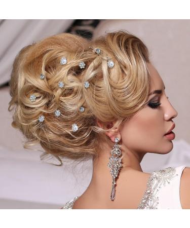48 Pack Wedding Hair Comb with Faux Pearl and Crystal Accents - Bridal Hair Accessories for Bride, Bridesmaids, Prom - Silver Hair Clips and Pins - Buy Online on GoSupps.com