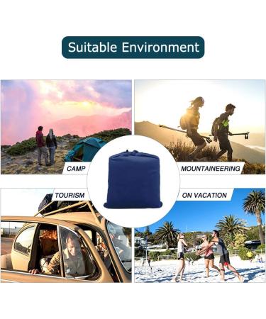 MeiLiMiYu Portable Sleeping Bag Liner Adult Dark Blue 82.7''x47'' - Lightweight & Dirt-Proof Hotel Sheet - Buy Online on GoSupps.com