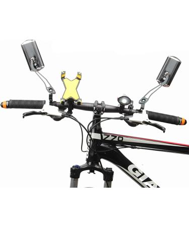 Jeemitery Bicycle Mirror A Pair of 360Rotation Back Rearview Mirror Handlebar Wide Angle Bike Mirror-Black - Buy Online on GoSupps.com