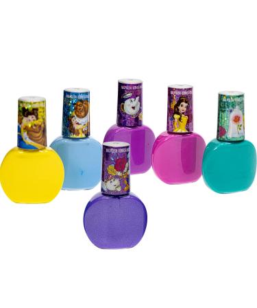 Townley Girl Disney Princess Belle 18-Piece Non-Toxic Peel-Off Nail Polish Kit | Safe Water-Based Formula | Birthday Gift Set for Girls | Glittery & Opaque Colors | Ages 3 - Buy Online on GoSupps.com