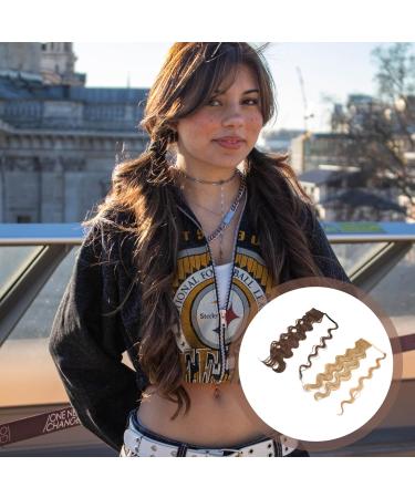 Buy Lurrose Wavy Wigs & Curly Ponytail Extensions - 2PCs Heat Resistant Clip-in Hairpieces for Women - Buy Online on GoSupps.com