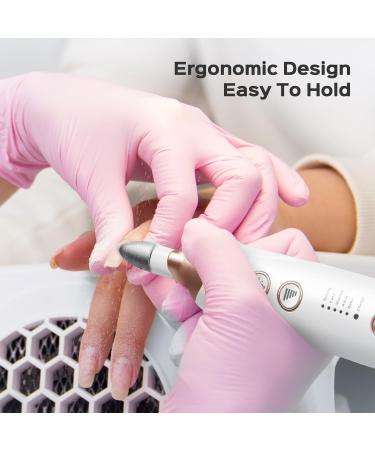 COSLUS 5 in 1 Professional Manicure Pedicure Kit | Electric Nail File Set & Toenail Grinder - 5 Speed Cordless Nail Drill for Thick Nails Cuticles & More for Women Men Baby & Pets - Bright White - Buy Online on GoSupps.com