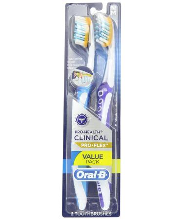 Oral-B Pro-Health Advanced Medium Toothbrush 2 Pack - Superior Cleaning & Protection - Buy Online on GoSupps.com