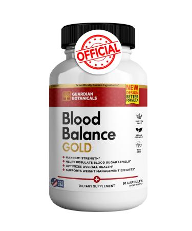 GREENVIFY Guardian Botanicals Blood Balance All Natural Formula to Maintain Healthy Levels Maximum Strength Daily Formula Blood Balance Reviews (1 Pack - 60 Capsules)