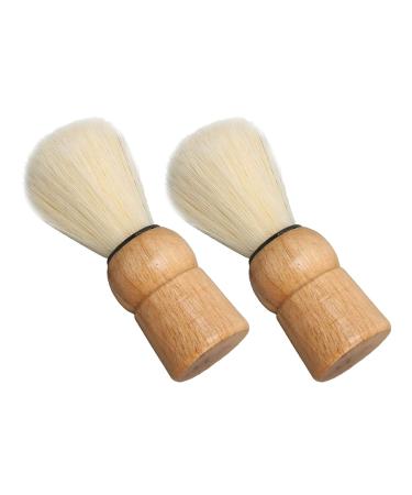 Gientan Mini Shaving Brush for Men - Professional Wooden Handle & Synthetic Bristles | Premium Beauty Salon Shaving Tool - Buy Online on GoSupps.com