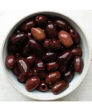 The Real Olive Company Olives 1kg | Pitted Kalamata Olives Deli Fresh Mediterranean Black Kalamata Olives | Sustainable & Responsibly Sourced | Cold Pressed Oils - Buy Online on GoSupps.com
