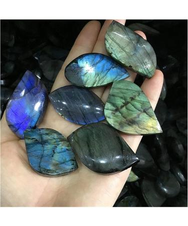 Natural Crystal Rough Nature Lightning Blue and Yellow Labradorite Stone Crystal Moonstone Rough Polished Crystal Jewelry Pendant Accessories Natural Stone Stone Mineral Specimen - Buy Online on GoSupps.com
