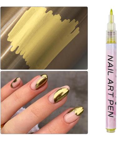 Nail Art Pens - Gold Nail Drawing Graffiti Pen Set for DIY Nail Art - Buy Online on GoSupps.com