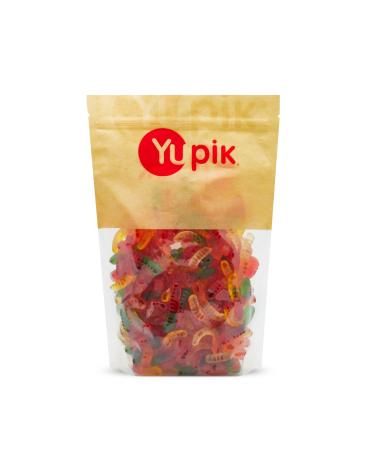 Yupik Mini Gummy Worms 1 kg Gluten-Free Dual-Colored Fruity Flavors Soft & Chewy 2" Gummies Fun Treat Sweet Candy Delicious Snack Ideal for Gifting Holidays & Baking 1 kg (Pack of 1)