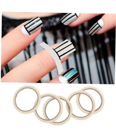 HAPINARY 5pcs Professional Masking Tape Diy Nail Tip Tape Nail Glue Tape Nail Tool Nail Tape Fingernail Tip Tape Nails Stickers Nail Striping Tape Nail Tips Tape Manicure Tape - Buy Online on GoSupps.com