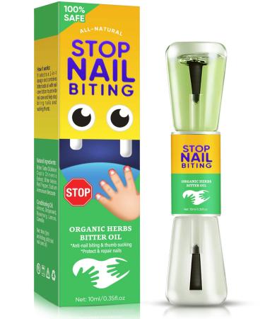 Nail Biting Treatment for Kids Quit Bad Habits-Sucking Fingers Natural-Plant-Extract Get with Bitter Taste Safe & Effective