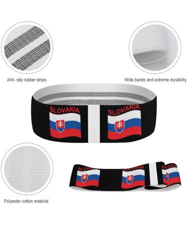Flag of Slovakia Yoga Workout Bands - Comfort Legs & Booty Resistance Straps for Physical Therapy - Buy Online on GoSupps.com