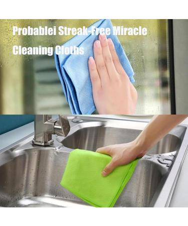 Probablei Streak-Free Miracle Cleaning Cloths - Reusable 2024 New Nano Streak Free Miracle Cleaning Cloths Probable Cleaning Cloth Fish-Scale Streak Free Glass Cleaning Cloth (15pcs) - Buy Online on GoSupps.com