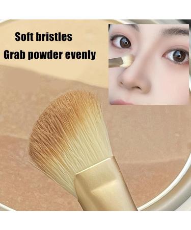 Nose Brush Synthetic Fibre Small Makeup Brush Half-Fan Shape Face Makeup Brush Bevel Thickened Aluminum Tube Handle Makeup Equipment for Even Coverage Pisole - Buy Online on GoSupps.com