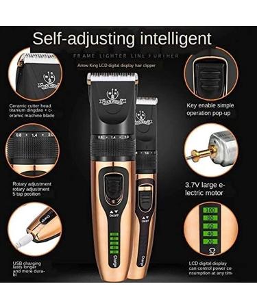 Professional Cordless Hair Clippers for Men - 11-Piece Rechargeable Haircut Kit | Perfect Christmas Gift for Dad Boyfriend & Husband - Buy Online on GoSupps.com