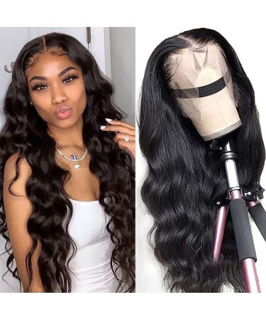 Siji mei Body Wave 13x4 Lace Front Wigs Human Hair for Black Women Pre Plucked with Baby Hair 150% Density Brazilian Body Wave Lace Front Human Hair Wigs 16 Inch 16 Inch Body Wave 13x4 Lace Front Wigs
