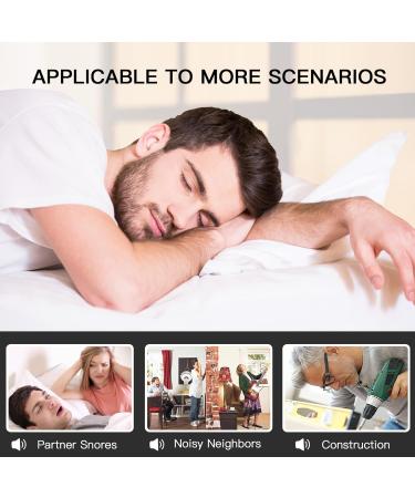 Buy Comfortable Reusable Ear Plugs for Sleeping - 2 Pairs Noise Reduction Earplugs for Sleep & Snoring (Men L+M) - International Shipping Available - Buy Online on GoSupps.com