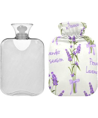 Buy Lavender Floral Hot Water Bottle | 2L Pain Relief & Hand Warmer | International Shipping - Buy Online on GoSupps.com