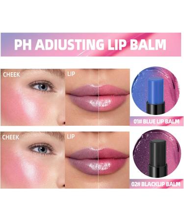  G n rique Color-changing lip balm - 2 pH-adjustable moisturizing lipsticks | Temperature-reactive moisturizing lip care long-lasting formula for everyday use a desk - Buy Online on GoSupps.com
