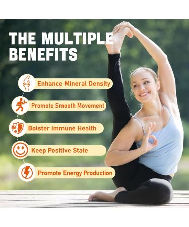 Calcium Magnesium Supplement Gummies for Adults: Calcium Citrate 600 mg with Vitamin D3 & K2 for Women Men - Supports B0ne Strength Better Zzz Muscles Energy & Immune (60 Count) - Buy Online on GoSupps.com