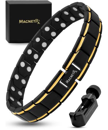 Magnetrx Ultrastarkes Magnetic tape - magnetic tapes for men - men's bracelet in length with size determination tool (black & gold) - Buy Online on GoSupps.com