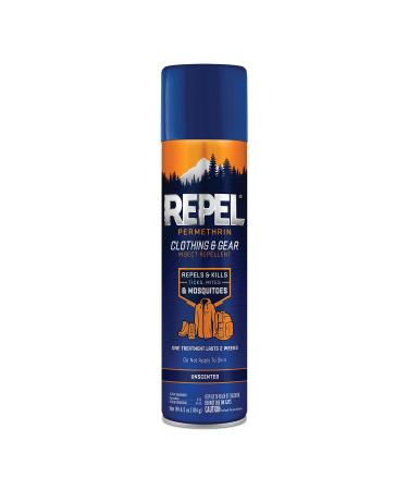 Repel Permethrin Clothing & Gear Insect Repellent, Use on Outdoor Gear, Tents and Sleeping Bags, Repels Mosquitoes, Ticks, Mites, (Aerosol Spray) 6.5 fl Ounce 6.5 Ounce (Pack of 1)