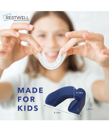 Restwell Kids Dental Nightguard - Teeth Grinding Relief (Navy 2 Pack) - Buy Online on GoSupps.com
