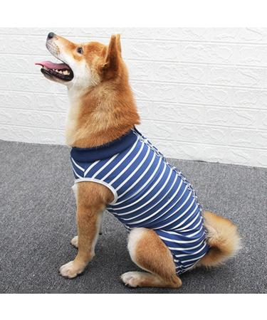Luxury Dog Coat for Post-Operation Comfort | XL Blue Cuddly Vest for Dogs & Cats Ideal for Belly Wounds - Buy Online on GoSupps.com
