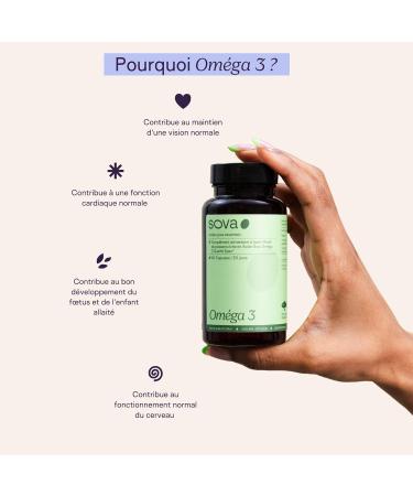 SOVA - Omega 3 EPAX - High Quality Essential Fatty Acid 1g - Low Totox Index 8 - EPA 400mg DHA 300mg/capsules - 60 capsules - Buy Online on GoSupps.com