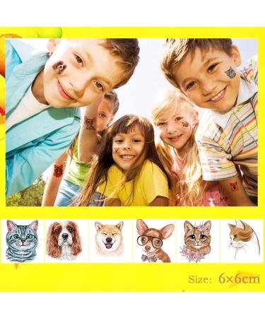 Animal Theme Temporary Tattoos for Kids - Zoo Patterned Body Art for Boys and Girls | Waterproof Toddler Tattoos - 36 Sheets - Buy Online on GoSupps.com