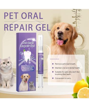 Pet Oral Repair Gel Pet Oral Repair Gel for Dogs Pet Oral Restoration Whitening Gel Pet Teeth Whitening Pen Pet Breath Freshener Gel for Dogs (3pcs) - Buy Online on GoSupps.com