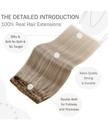 Buy Hetto Remy Real Hair Extensions - #17/23 Ashblond Highlights 50cm 100g - Best International Shipping - Buy Online on GoSupps.com