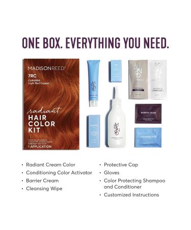 Madison Reed Carrara Crimson 7RC Radiant Hair Color Kit - Shades of Black Pack (1) - Buy Online on GoSupps.com