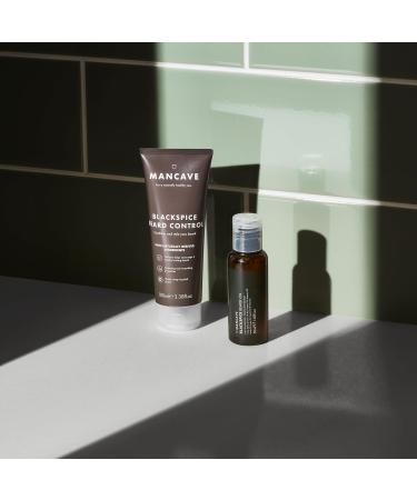 ManCave Blackspice Beard Control 100ml | Condition & Style with L-Arginine, Hemp oil, Shea Butter | Encourages Growth | Vegan | Recycled Plastics | Made in England - Buy Online on GoSupps.com
