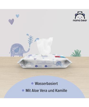 Amazon Mama Bear Unscented Sensitive Baby Wipes - 1008 Count (18 Packs of 56) | Best Baby Care for Sensitive Skin - Ships Internationally - Buy Online on GoSupps.com