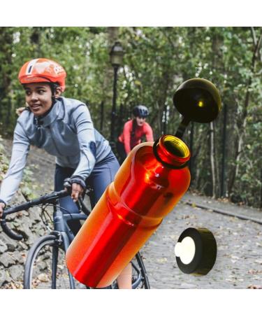 All-Around24 Red Aluminum Sports Water Bottle with Bicycle Holder - 750ml Pull & Pressure Cap | International Shipping - Buy Online on GoSupps.com