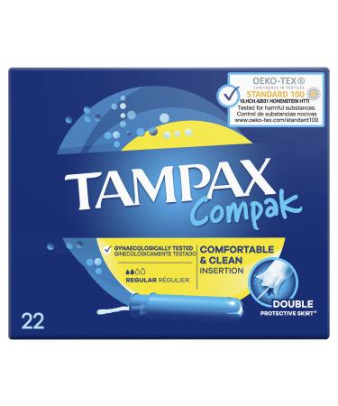 Tampax Regular Tampons Compak 22 pieces