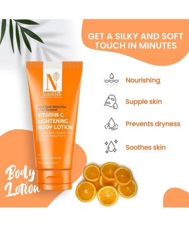 Nutriglow Advanced Organics Vitamin C Sunscreen SPF 50 (100Gm) & Body Lotion (150Ml) Daily Use for All Skin Type - Combo Pack of 2 - Buy Online on GoSupps.com