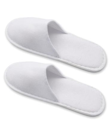 Zilphoba 16 Pair Disposable Slippers, 2 Size Individually Wrapped Bulk Slippers for Spa, Guest, Hotel, Travel, Party Weekend