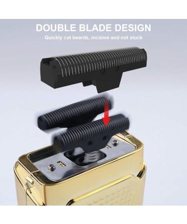 Electric for Men Cordless Rechargeable Mens Electric Shavers | Reciprocating Shaving Design | Comfortable Fit to The Contours of The Face | Clean Without Residue (Gold)-Gift for Father/Husband - Buy Online on GoSupps.com