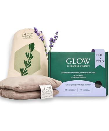 Glow Botanica - Microwave Heating Pad - Lavender Aromatherapy Heat Wrap for Neck  Shoulder  Cramps  and Back - Foldable and Microwavable Heating Pad - Hot and Cold Therapy - One Size fits All - Buy Online on GoSupps.com